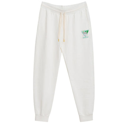 Pantaloni sportivi in ​​cotone bianco Casablanca