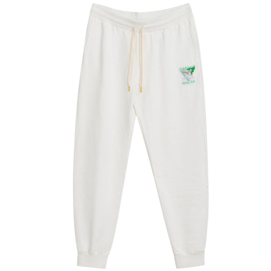 Pantaloni sportivi in ​​cotone bianco Casablanca