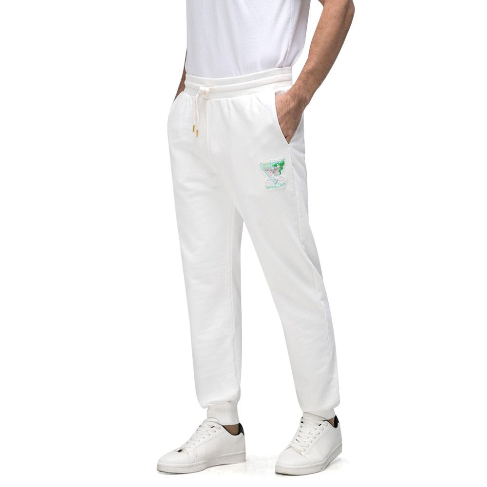 Pantalon de sport en coton blanc Casablanca