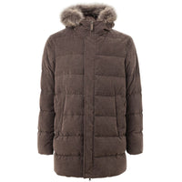 Bomber in cotone marrone Herno