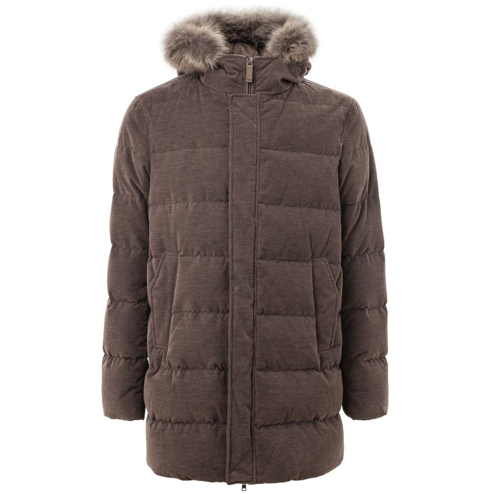 Bomber en coton marron Herno