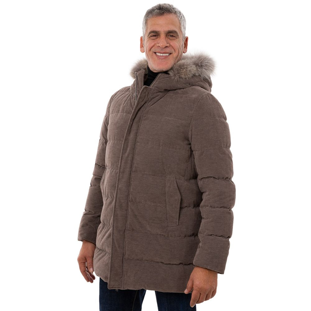 Bomber en coton marron Herno