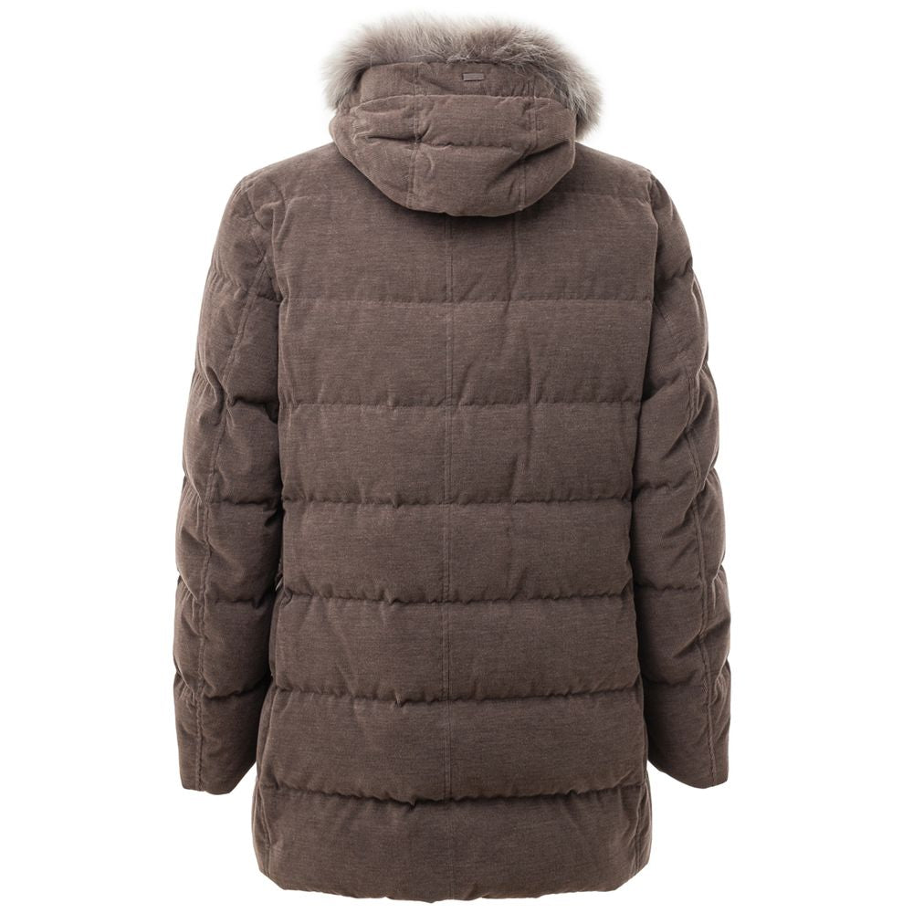 Bomber en coton marron Herno
