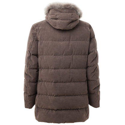 Bomber in cotone marrone Herno