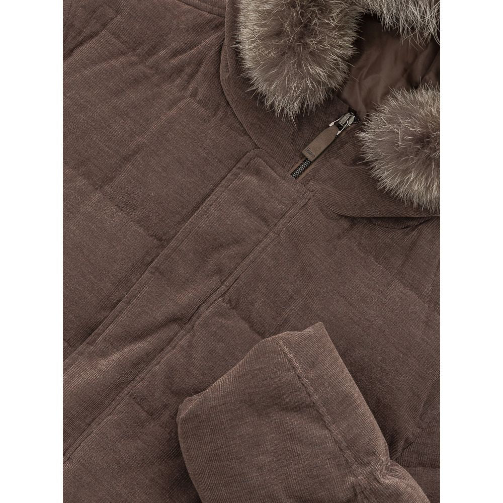 Bomber en coton marron Herno