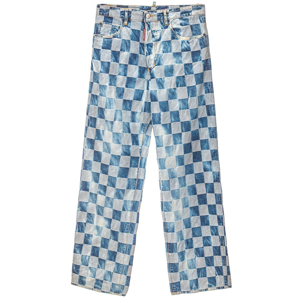 Jean Dsquared² bleu en coton coupe décontractée