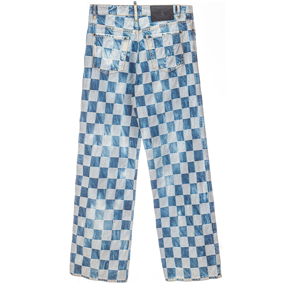 Jean Dsquared² bleu en coton coupe décontractée