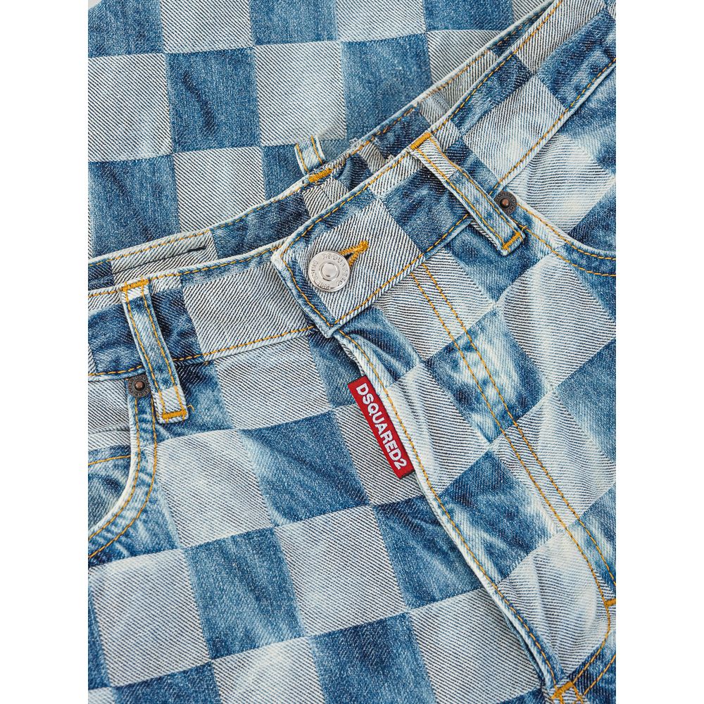 Jean Dsquared² bleu en coton coupe décontractée
