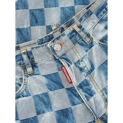 Jean Dsquared² bleu en coton coupe décontractée