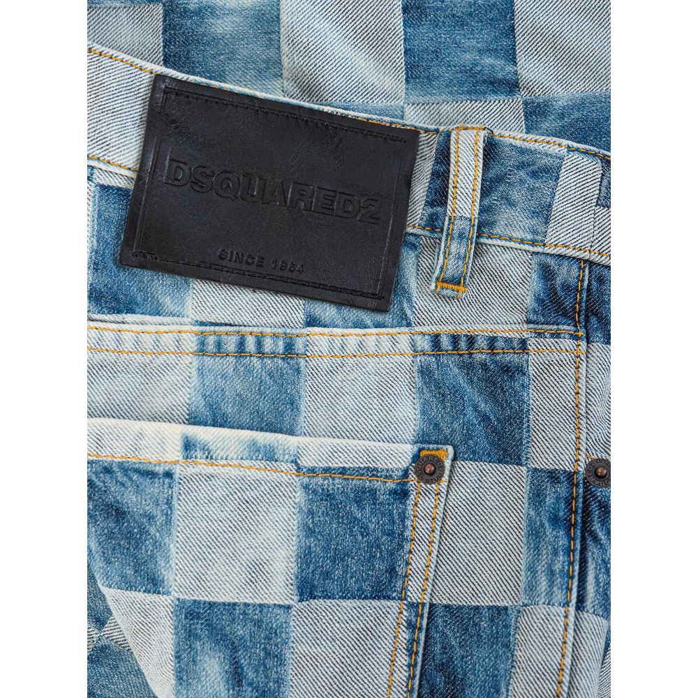 Jean Dsquared² bleu en coton coupe décontractée