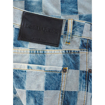 Jean Dsquared² bleu en coton coupe décontractée