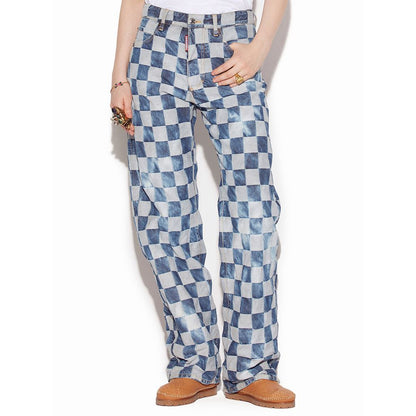 Jean Dsquared² bleu en coton coupe décontractée