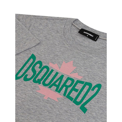 T-shirt in cotone grigio Dsquared²