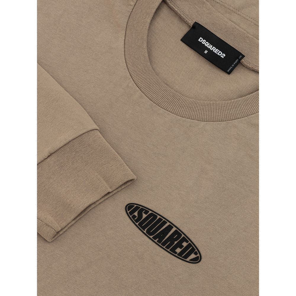 T-shirt in cotone beige Dsquared²