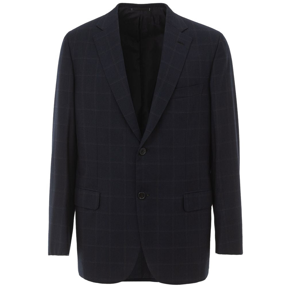 Blazer in lana blu Brioni