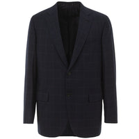 Blazer in lana blu Brioni