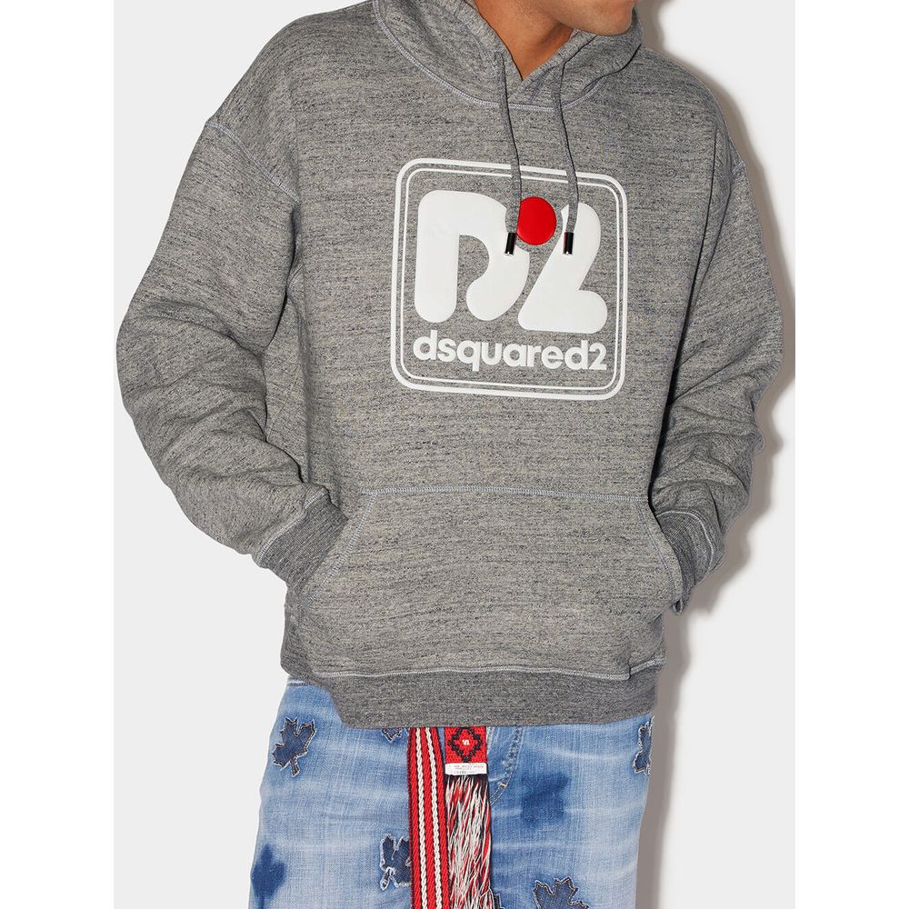 Sweat-shirt gris en coton Dsquared²
