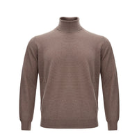KANGRA Col roulé en laine marron