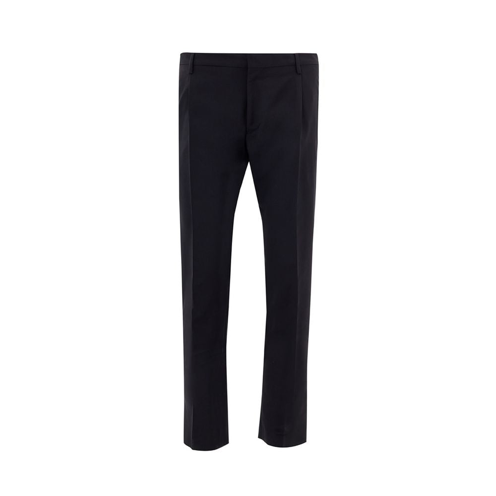 Pantalon habillé en laine noire Valentino