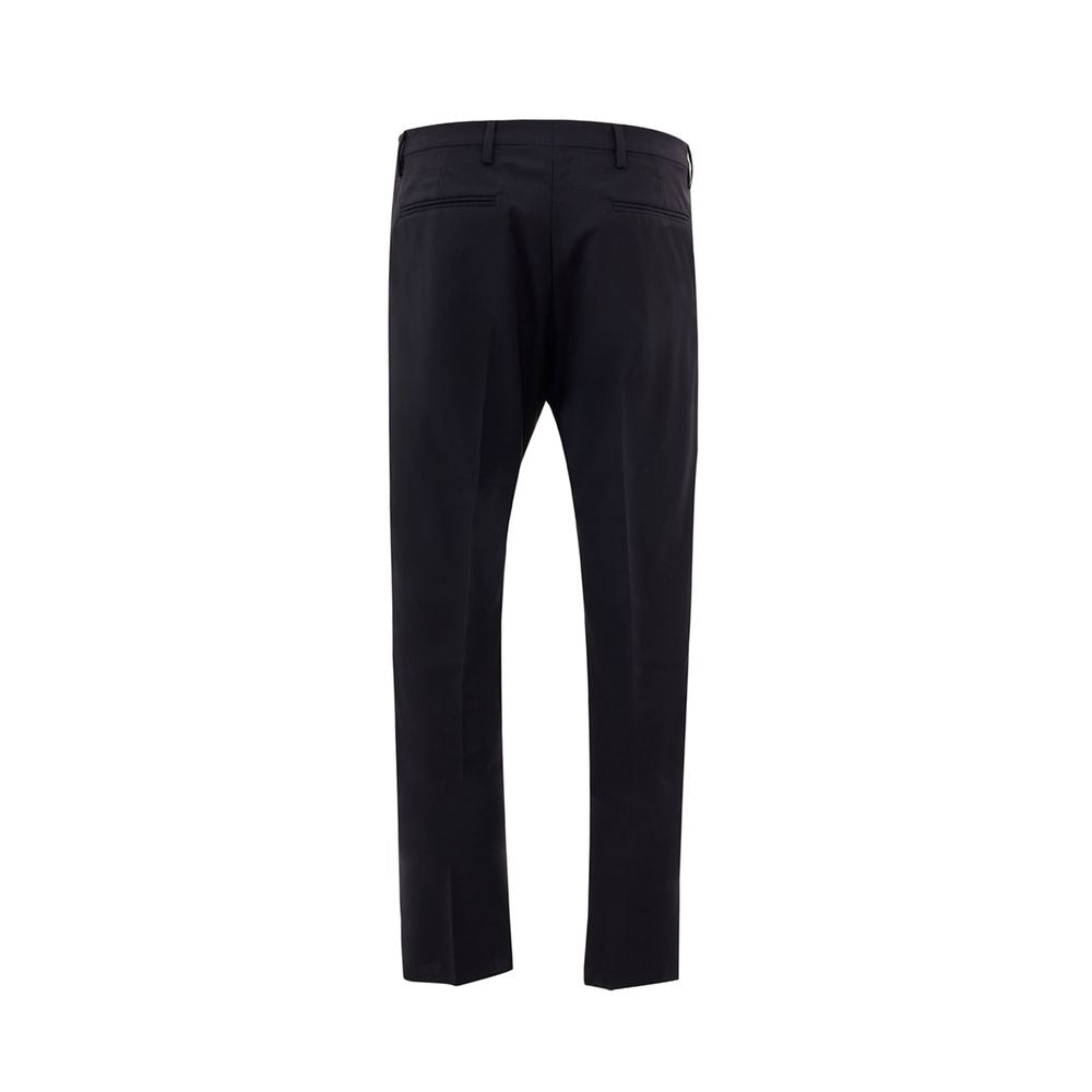 Pantalon habillé en laine noire Valentino