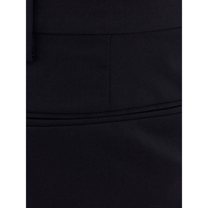 Pantalon habillé en laine noire Valentino