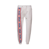 Pantaloni sportivi in ​​cotone bianco GCDS