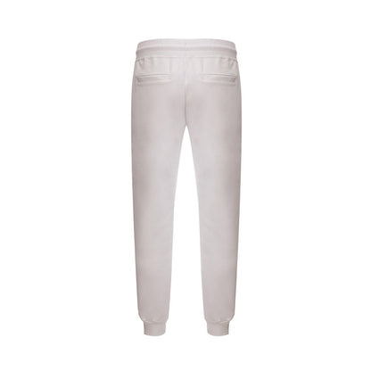 Pantaloni sportivi in ​​cotone bianco GCDS