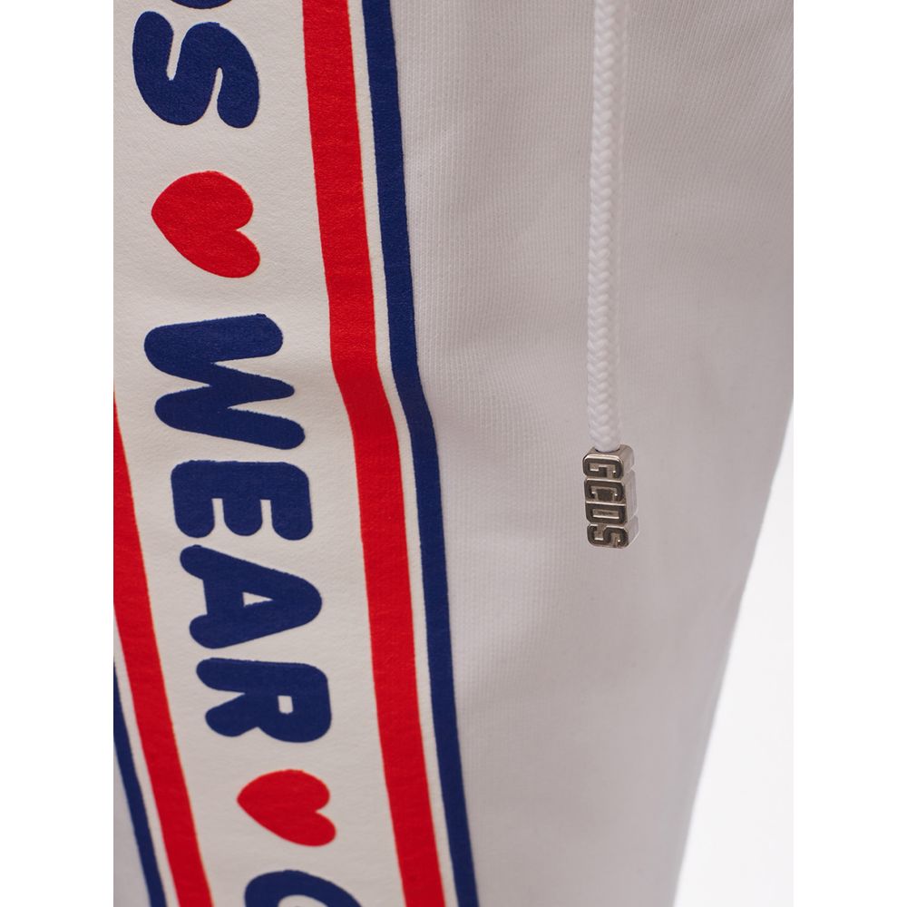 Pantalon de sport en coton blanc GCDS
