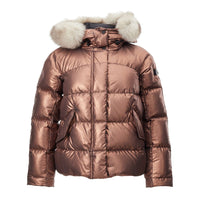 Giacca lunga Peuterey in poliestere rosa
