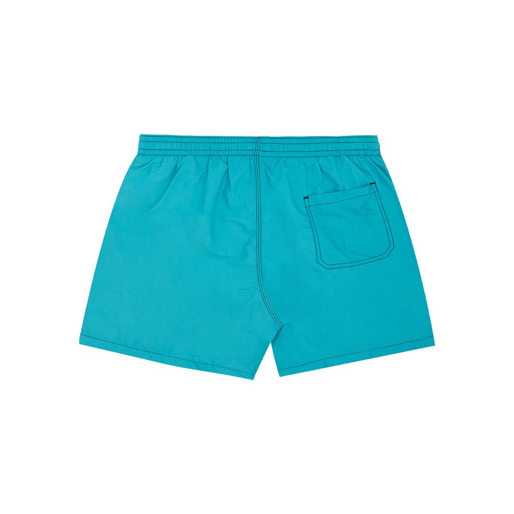 Pantaloncini da bagno in poliestere turchese Malo