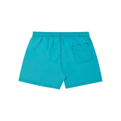 Pantaloncini da bagno in poliestere turchese Malo