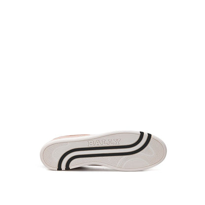 Sneakers basse in pelle rosa Bally