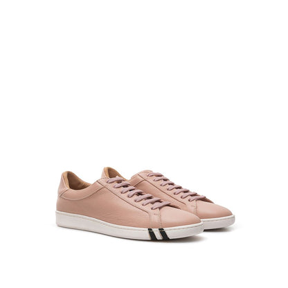 Sneakers basse in pelle rosa Bally