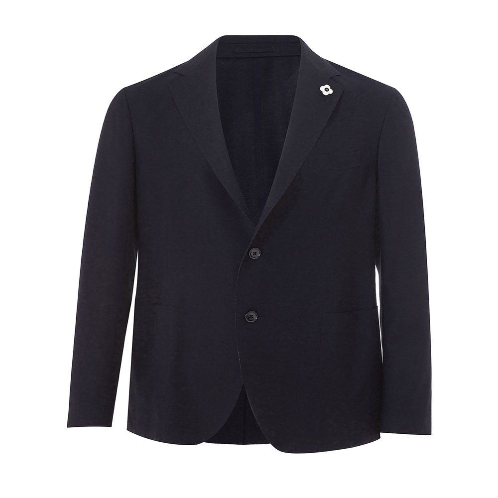 Blazer bleu en coton Lardini