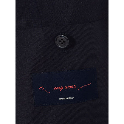 Blazer in cotone blu Lardini