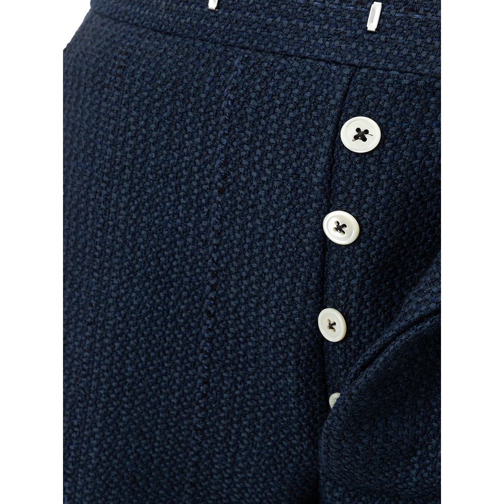 Pantalon décontracté bleu marabout Thom Browne