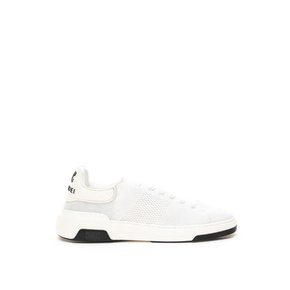 Sneakers sportive in pelle bianca Casadei