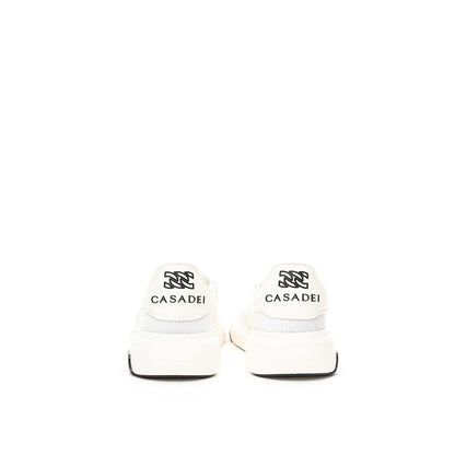 Sneakers sportive in pelle bianca Casadei