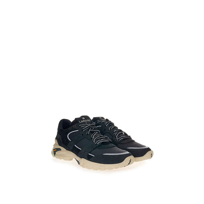 Sneakers sportive in pelle scamosciata nera Lardini