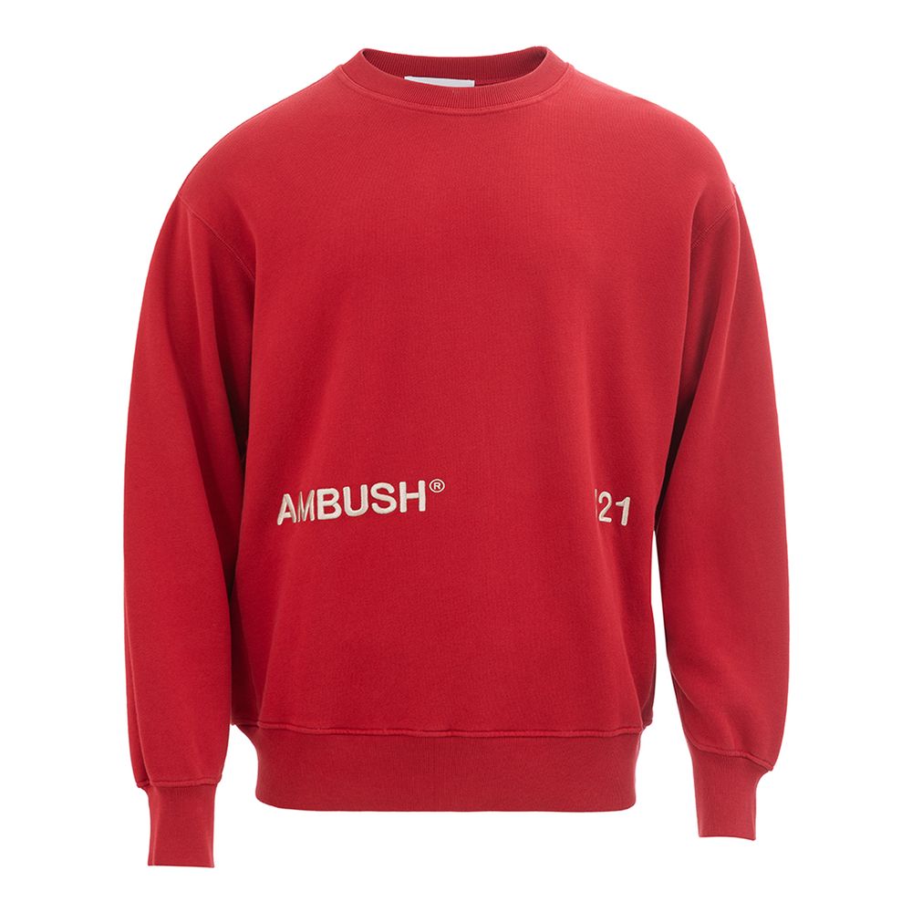 Sweat-shirt en coton rouge Ambush