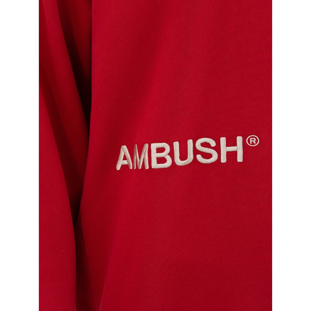 Sweat-shirt en coton rouge Ambush