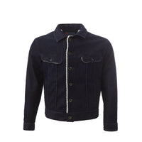 Giacca Lardini in denim di cotone blu