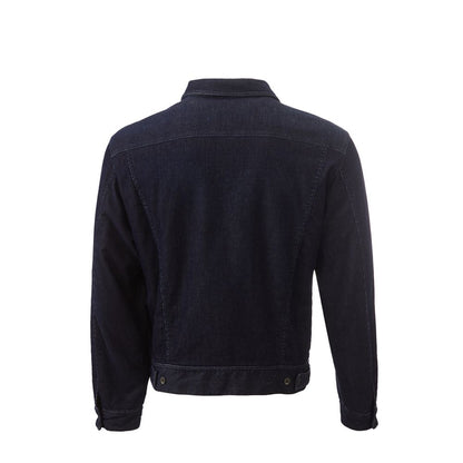 Giacca Lardini in denim di cotone blu