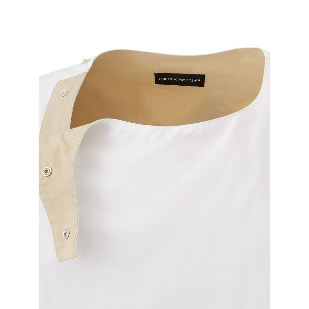 T-shirt bianca in cotone Emporio Armani