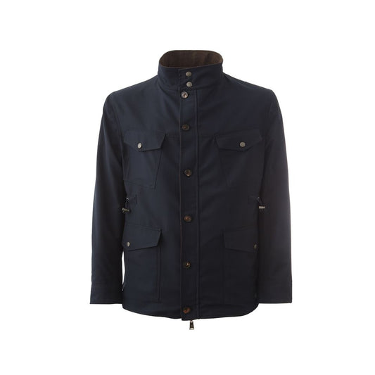 Cappotto Lardini in lana blu