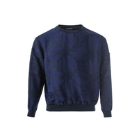 T-shirt in lino blu Emporio Armani