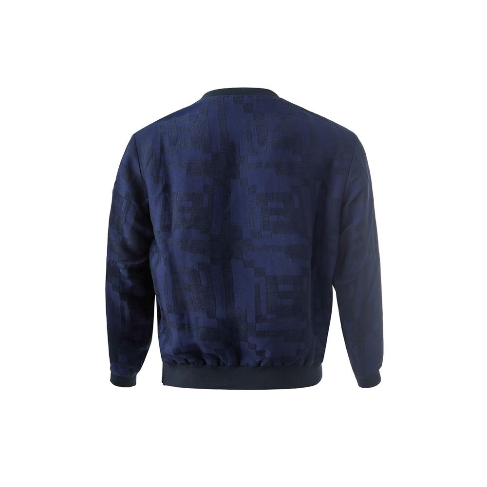 T-shirt in lino blu Emporio Armani