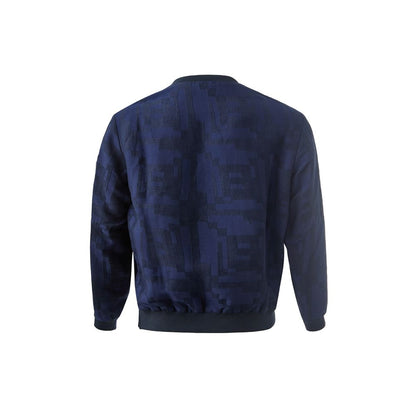 T-shirt in lino blu Emporio Armani