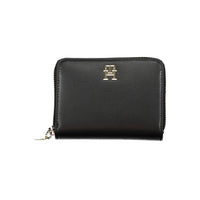 Portafoglio da donna Tommy Hilfiger in polietilene nero