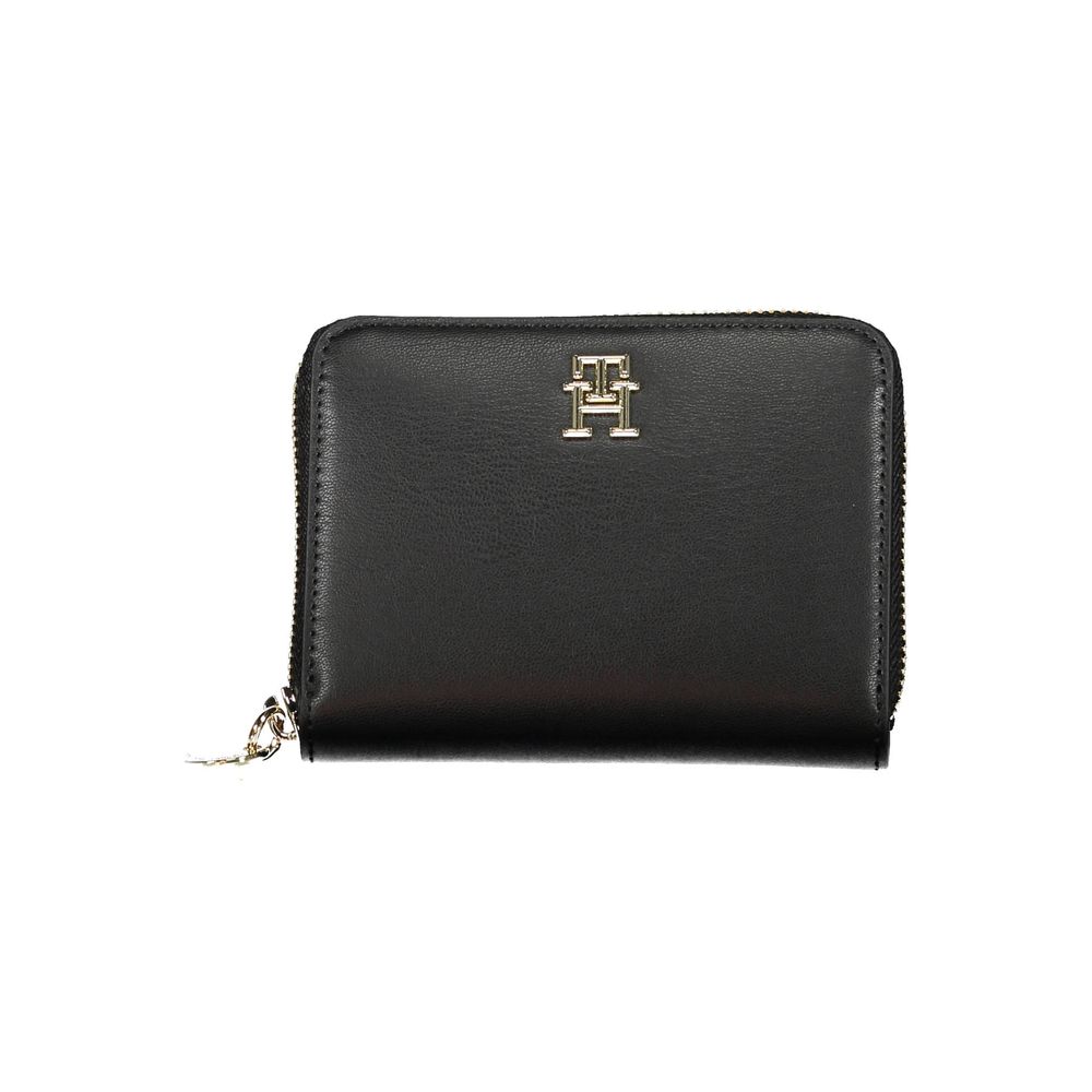 Portefeuille Tommy Hilfiger pour femme en polyéthylène noir